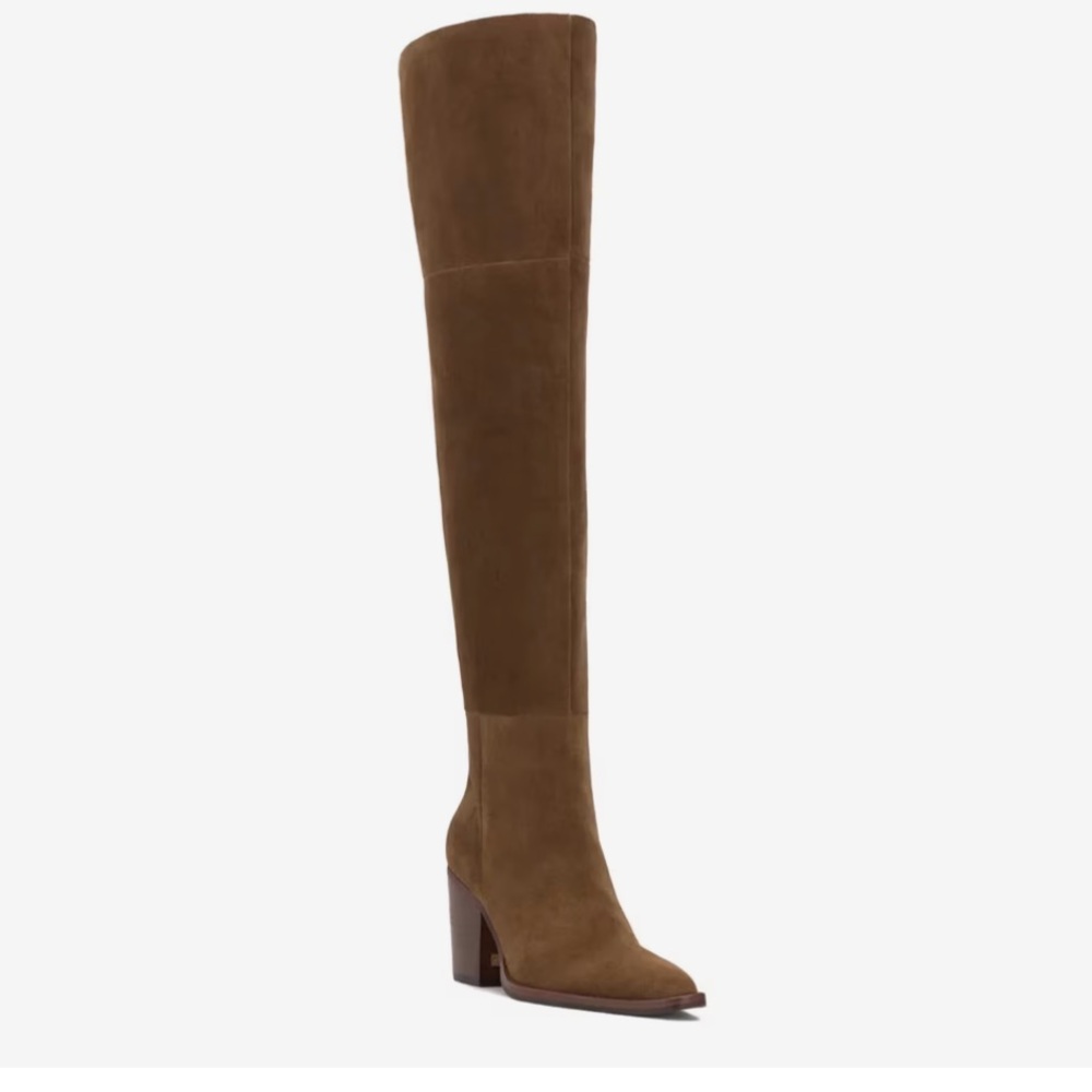 Vince Camuto Suede over the Knee Boot (wide calf)